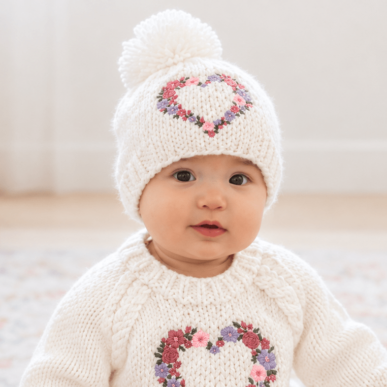 Garland Heart Beanie Hat for Baby & Kids - Beanie Hats
