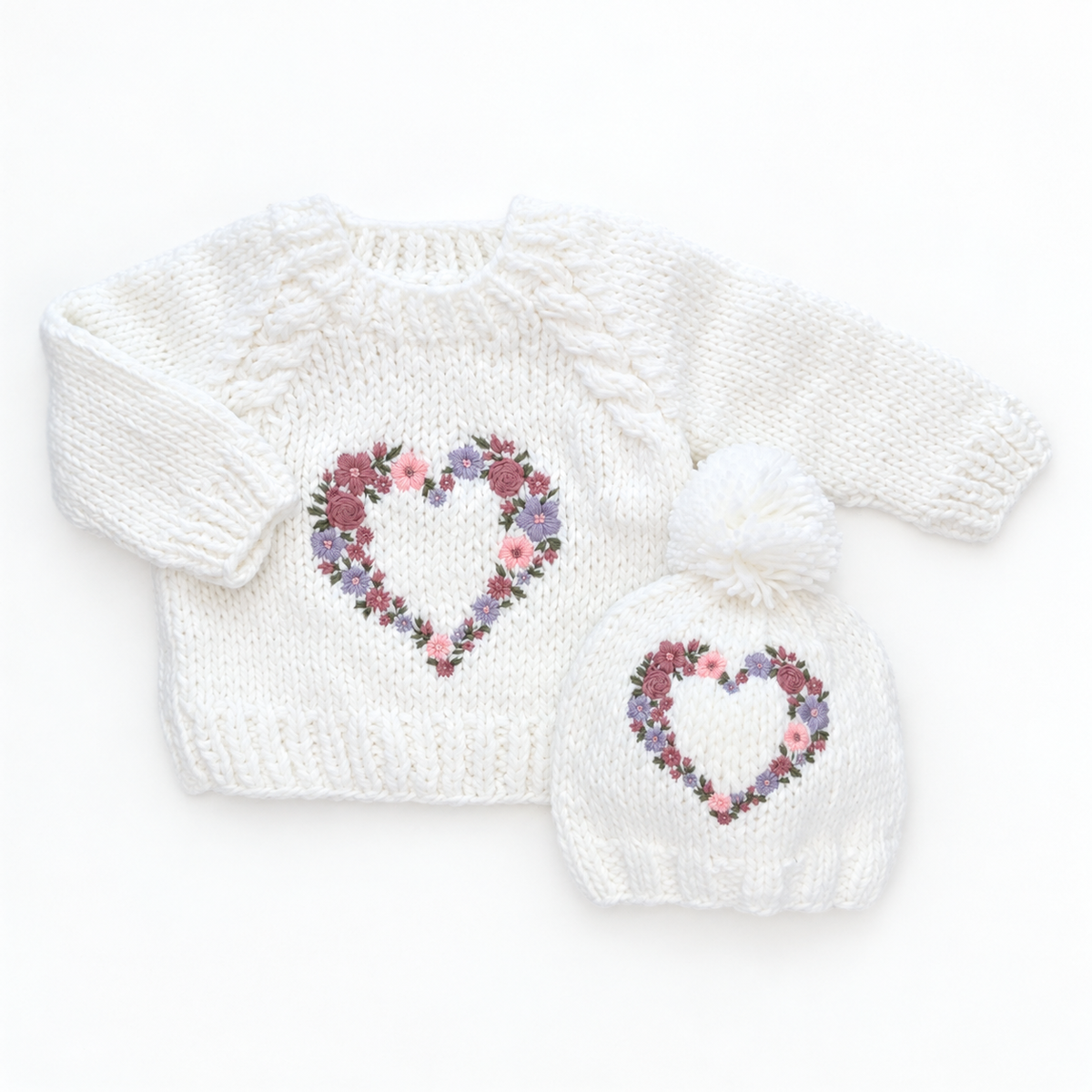 Garland Heart Beanie Hat for Baby & Kids