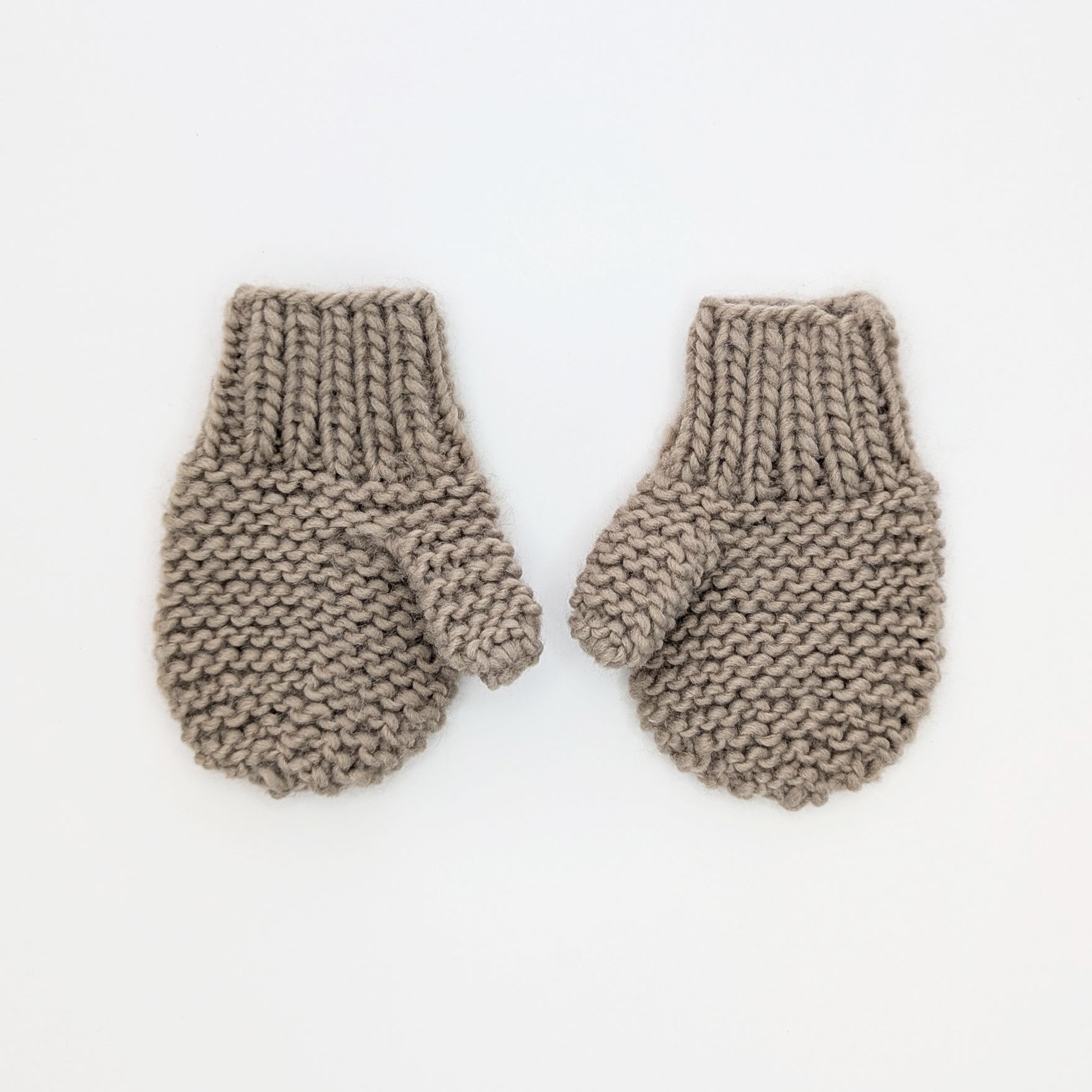 Garter Stitch Mitten Pebble for Toddlers & Kids due July - Mittens