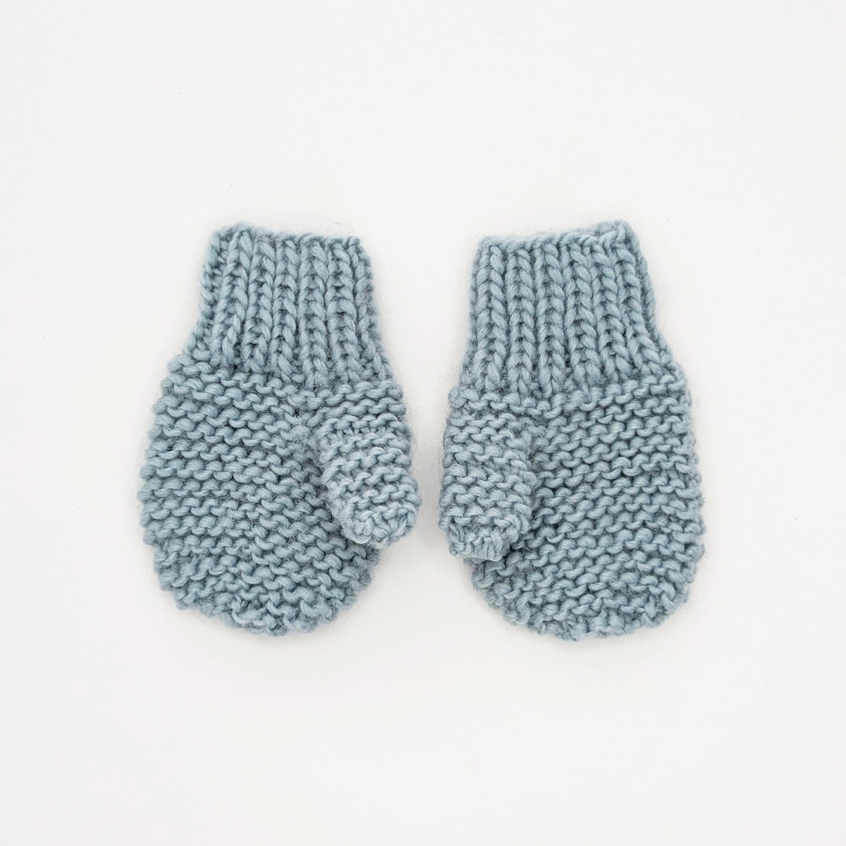 Garter Stitch Mitten Surf Blue for Toddlers &amp; Kids due July - Mittens