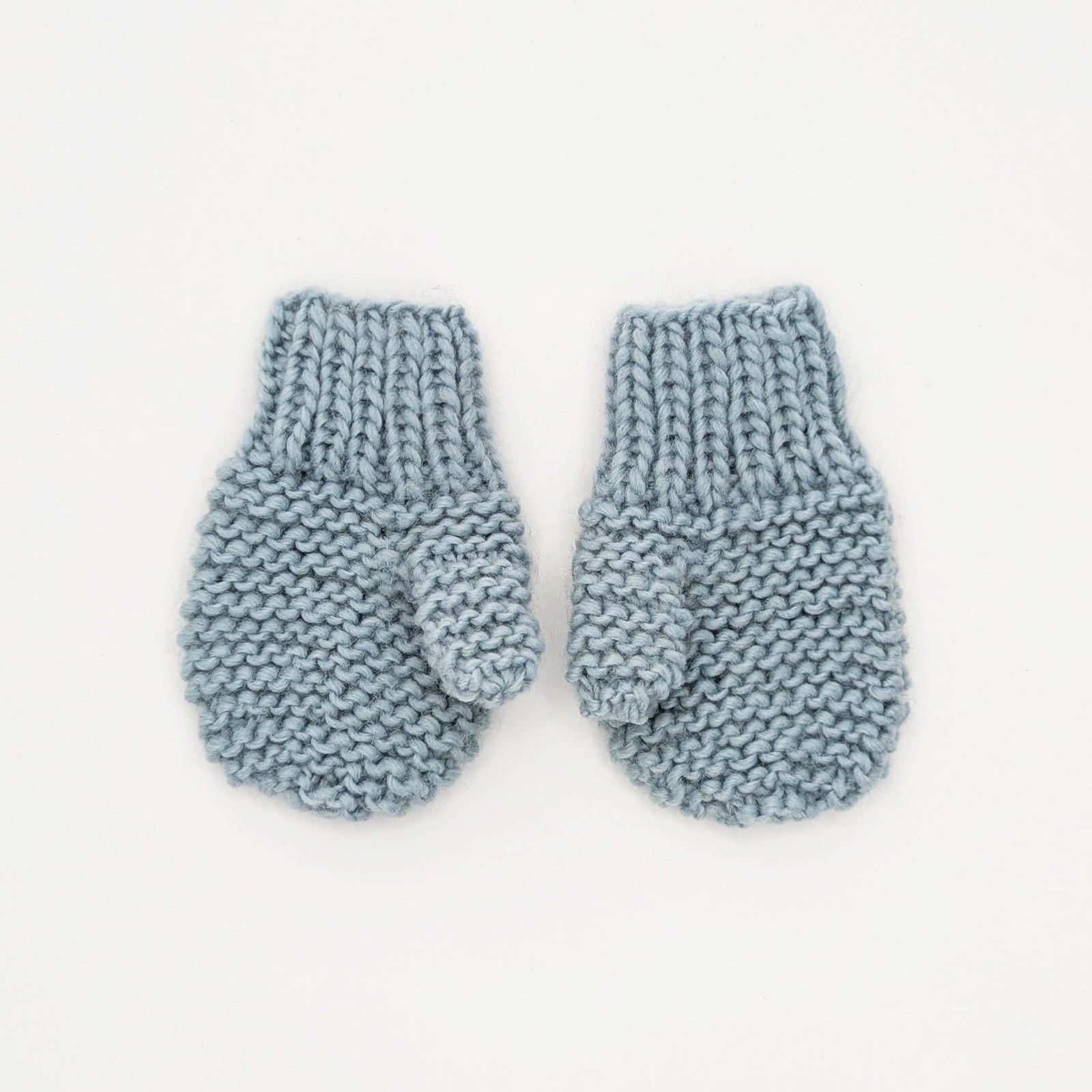 Garter Stitch Mitten Surf Blue for Toddlers & Kids due July - Mittens