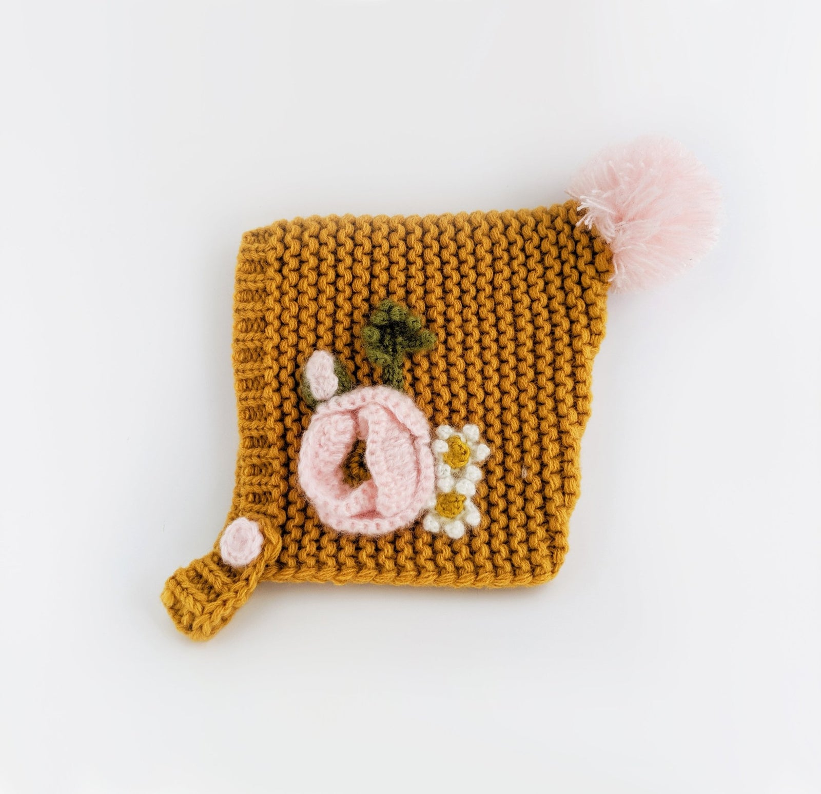 Gold Poppy Bonnet for Babies, Toddlers & Kids - Beanie Hats