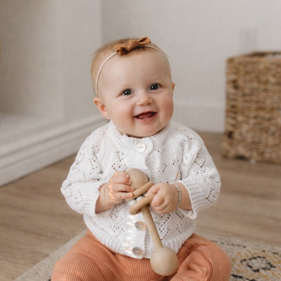 Heart Lace White Cardigan Sweater Baby &amp; Toddler - Sweaters