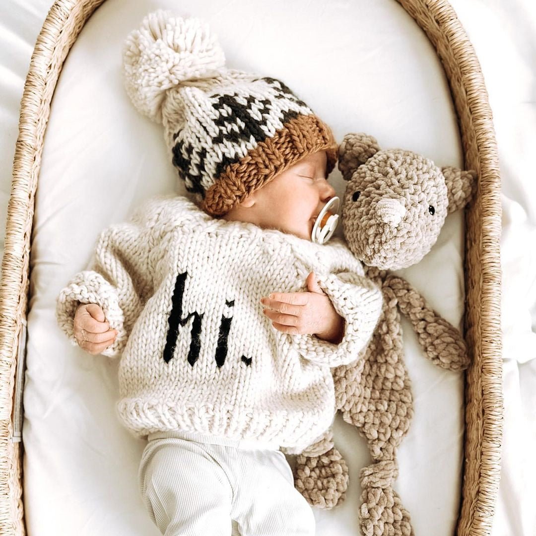 hi. Black Crew Neck Sweater - Sweaters