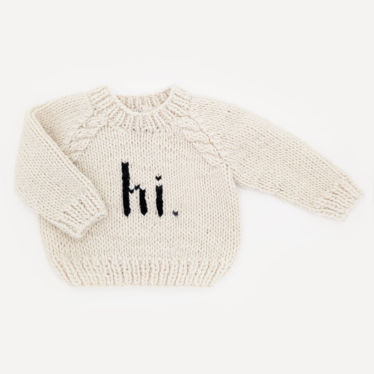 hi. Black Crew Neck Sweater - Sweaters