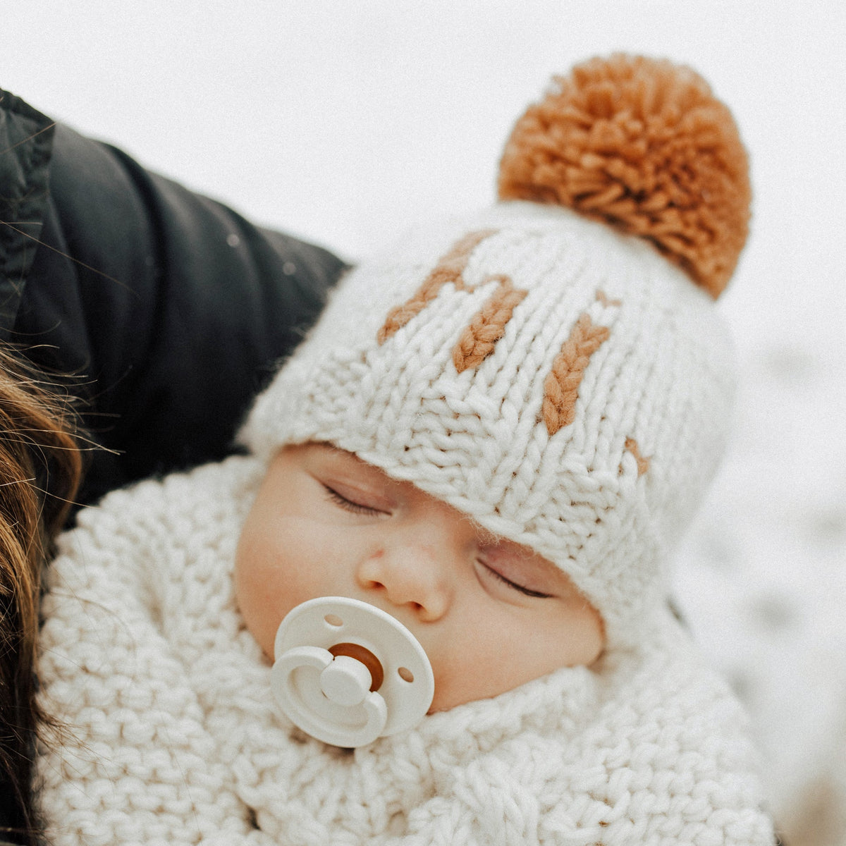 hi. Pecan Hand Knit Beanie Hat - Beanie Hats