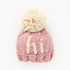 hi. Rosy Hand Knit Beanie Hat - Huggalugs