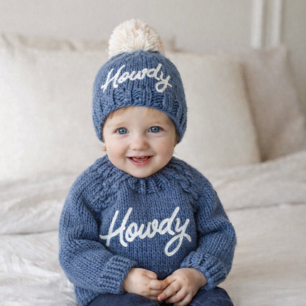 Howdy Beanie Hat Slate Blue for Baby &amp; Kids - Beanie Hats