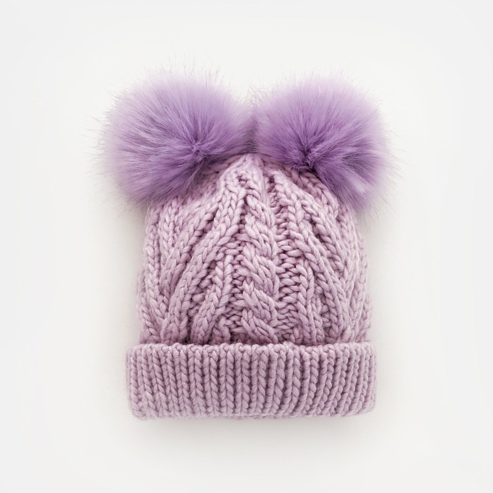 Lilac Fluffer Beanie Hat for Babies, Toddlers & Kids - Beanie Hats