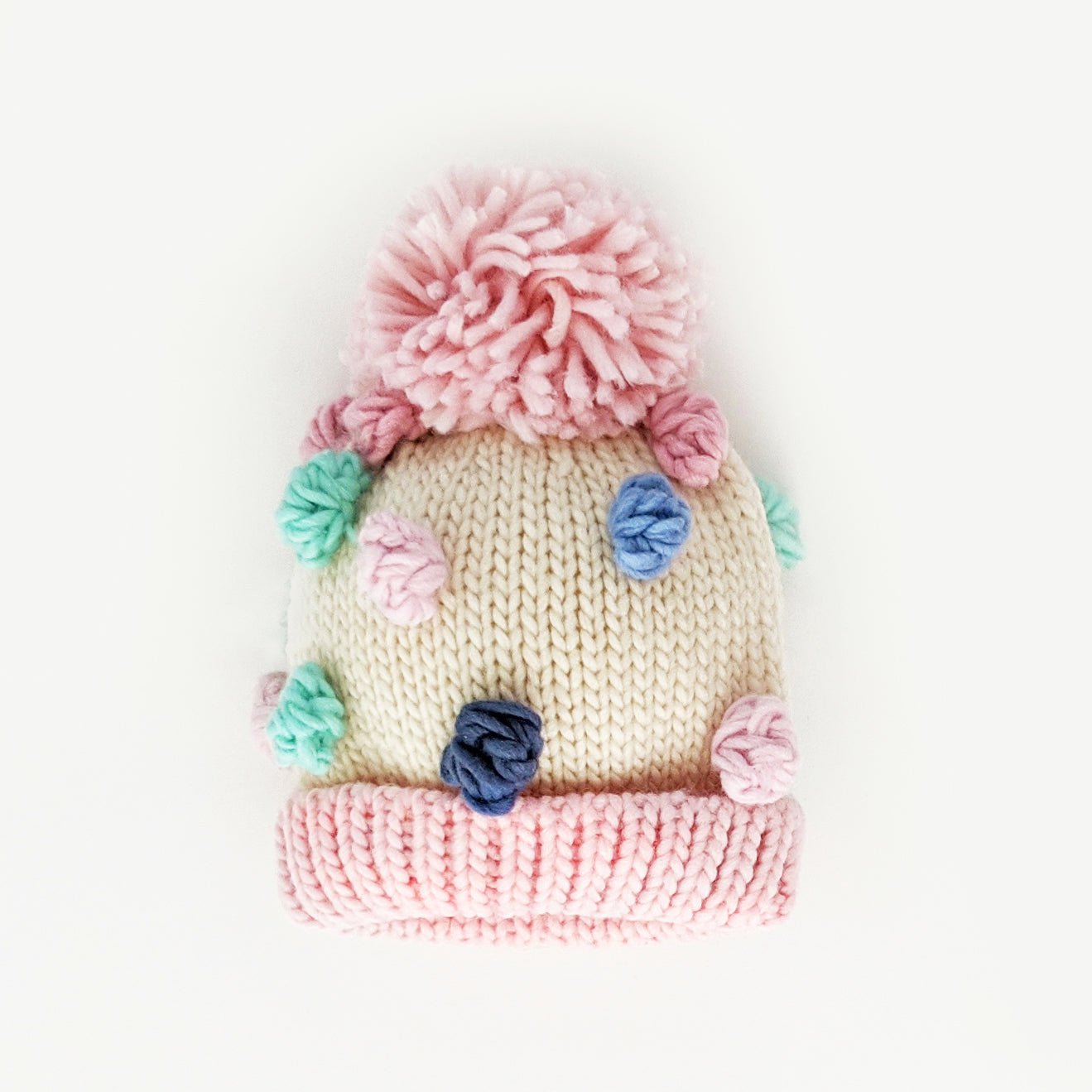 Pastel Popcorn Beanie Hat - Huggalugs display picture 1