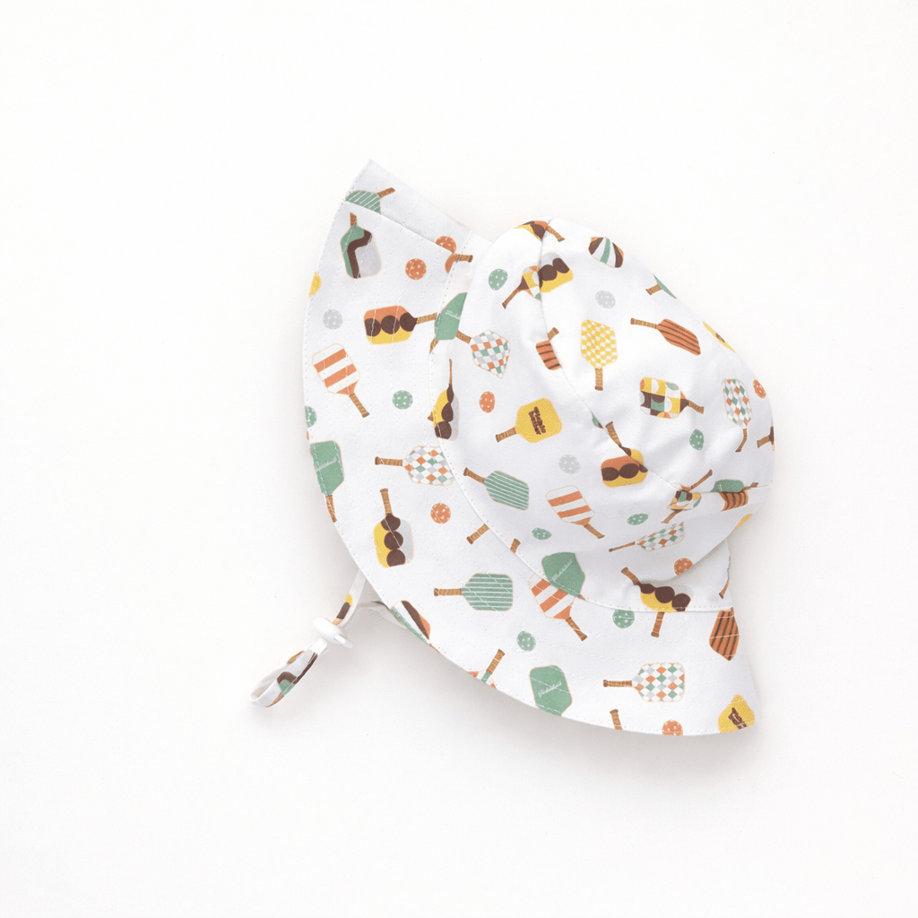 Pickle Ball Bucket Hat UPF 50+ with Adjustable Breakaway Strap - Sunhat