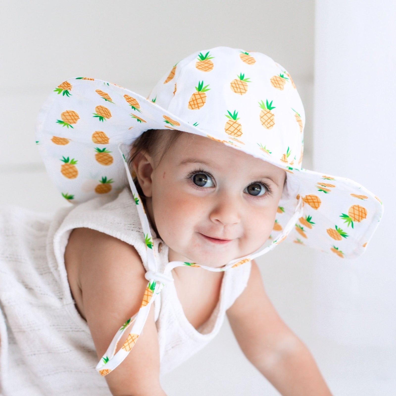 Pineapple Sunhat UPF 50+ with Adjustable Breakaway Strap - Sunhat