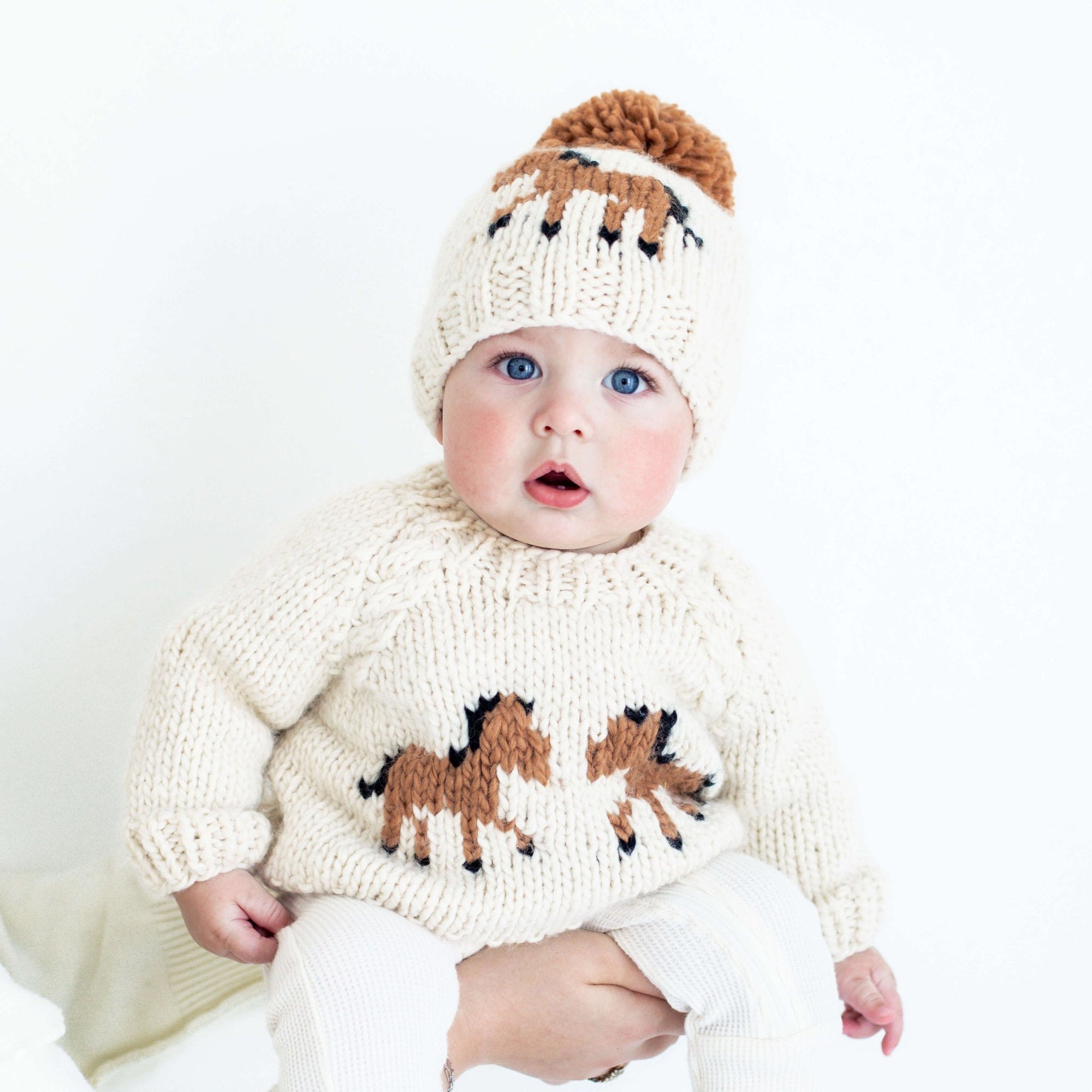Pony Sweater Natural for Baby & Toddler - Sweaters