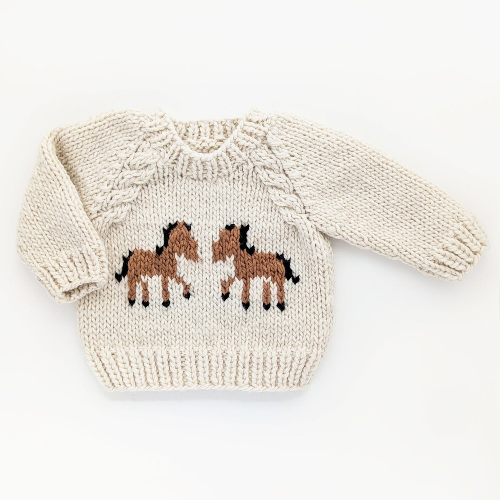 Pony Sweater Natural for Baby & Toddler due July - Sweaters