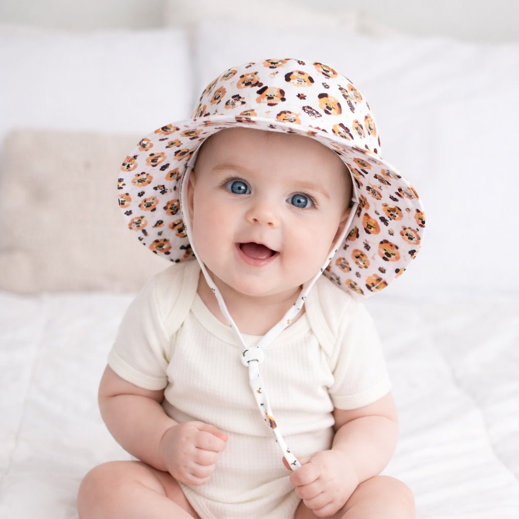 Puppy Bucket Hat UPF 50+ with Adjustable Breakaway Strap - Sunhat