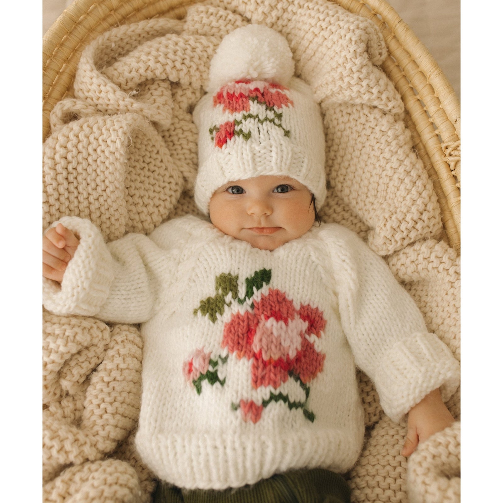 Rose Crew Neck Sweater for Baby & Toddler - Sweaters