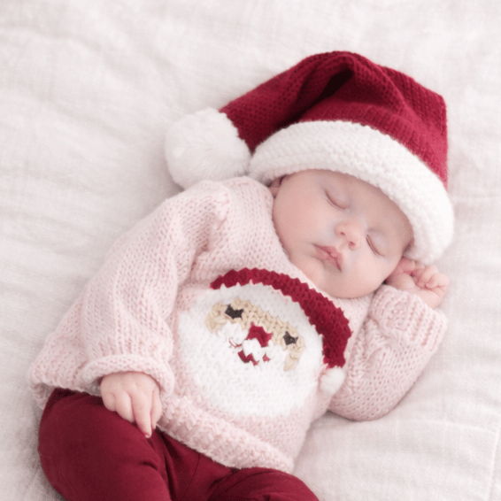 Jolly Santa Sweater Blush for Baby & Toddler Girls - Sweaters