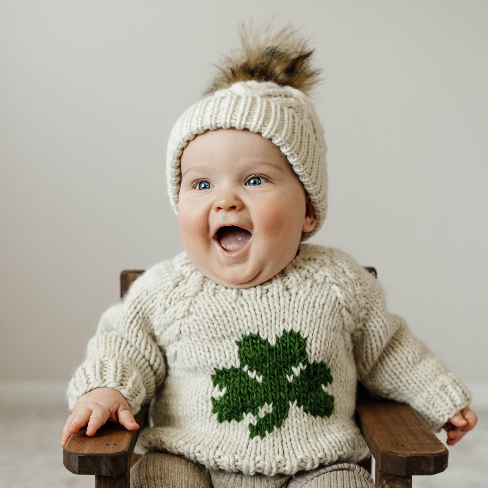 Shamrock Crew Neck Sweater - Sweaters