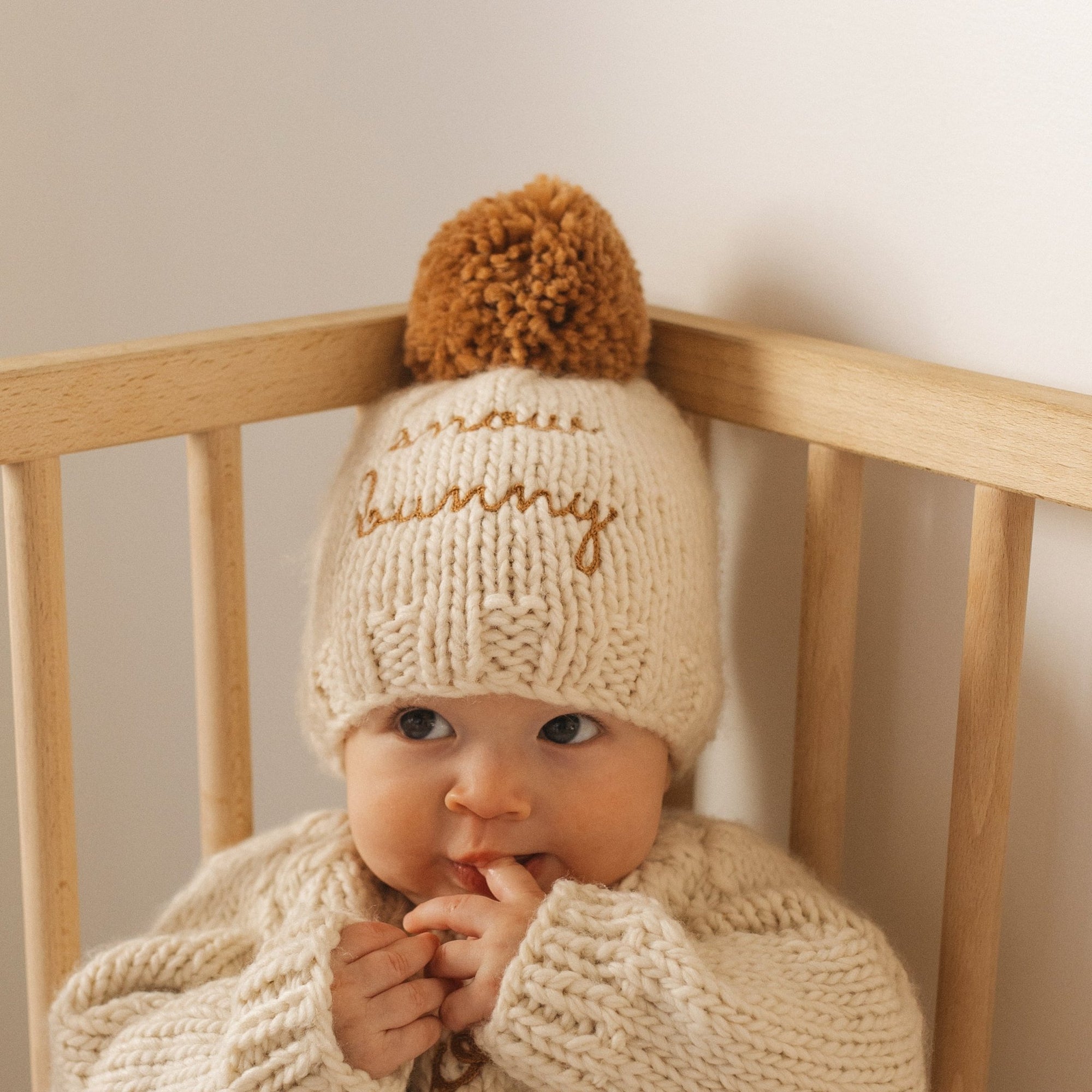 Snow Bunny Pecan Beanie Hat for Baby & Kids - Beanie Hats