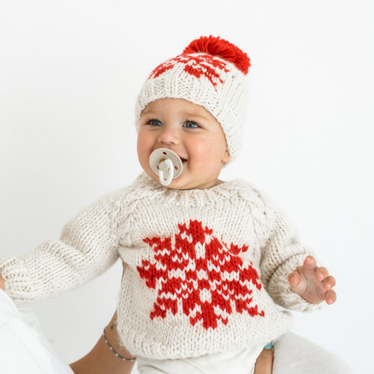 Snowflake Natural Crew Neck Sweater for Baby &amp; Toddler - Sweaters