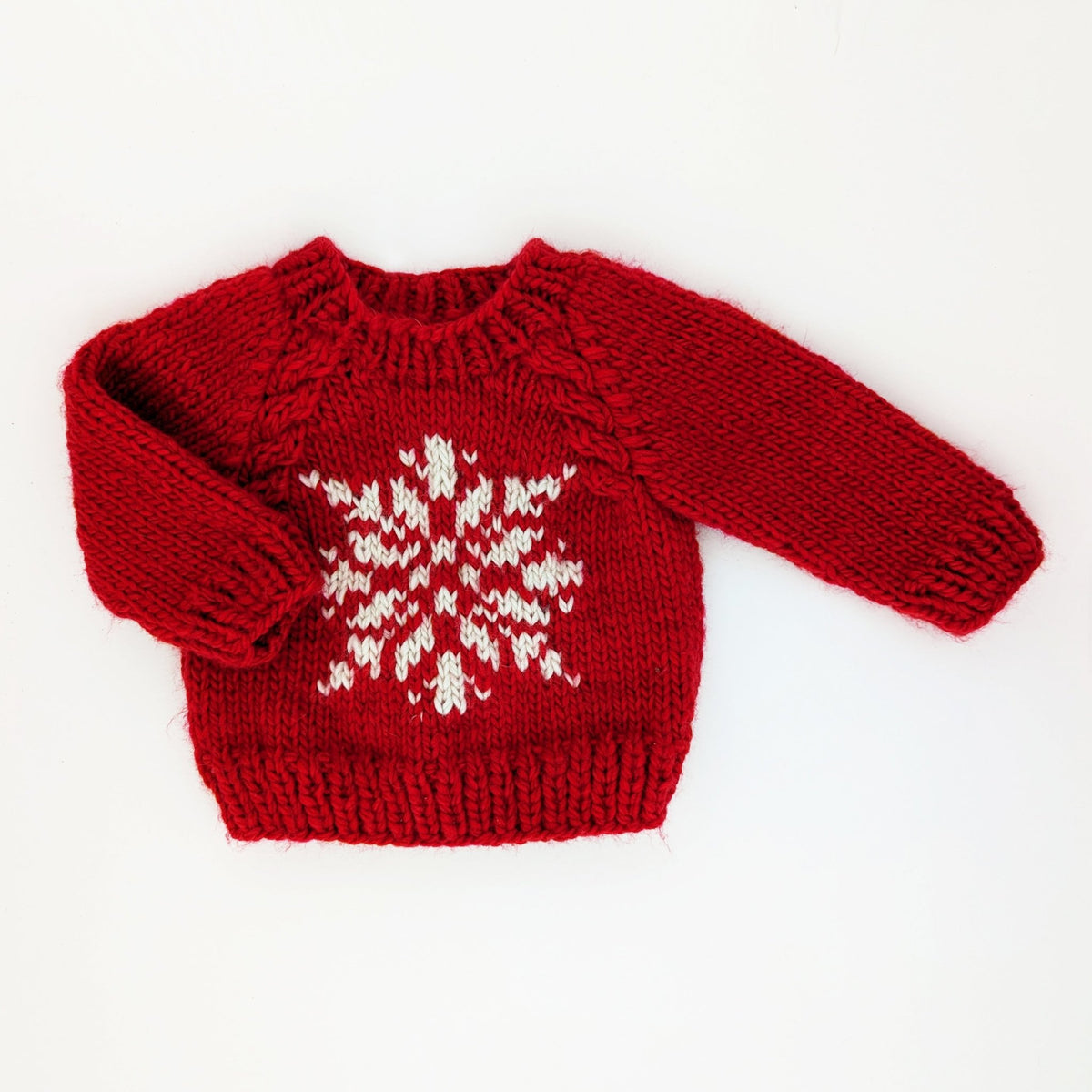 Snowflake Red Crew Neck Sweater for Baby &amp; Toddler - Sweaters