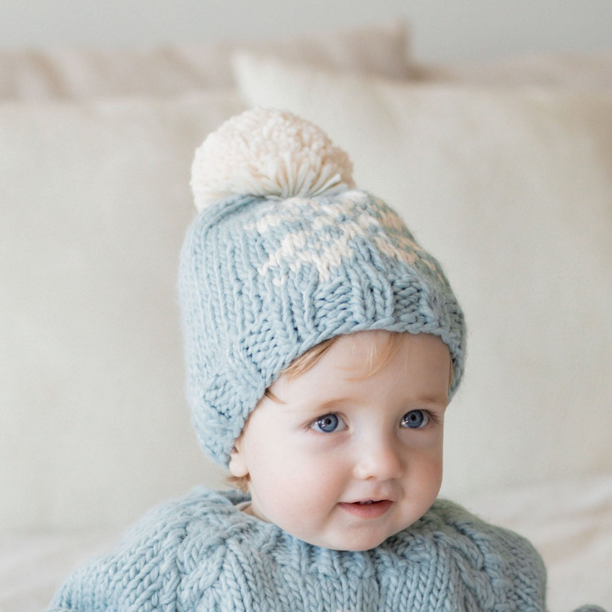 Snowflake Surf Blue Beanie Hat for Baby &amp; Kids - Beanie Hats