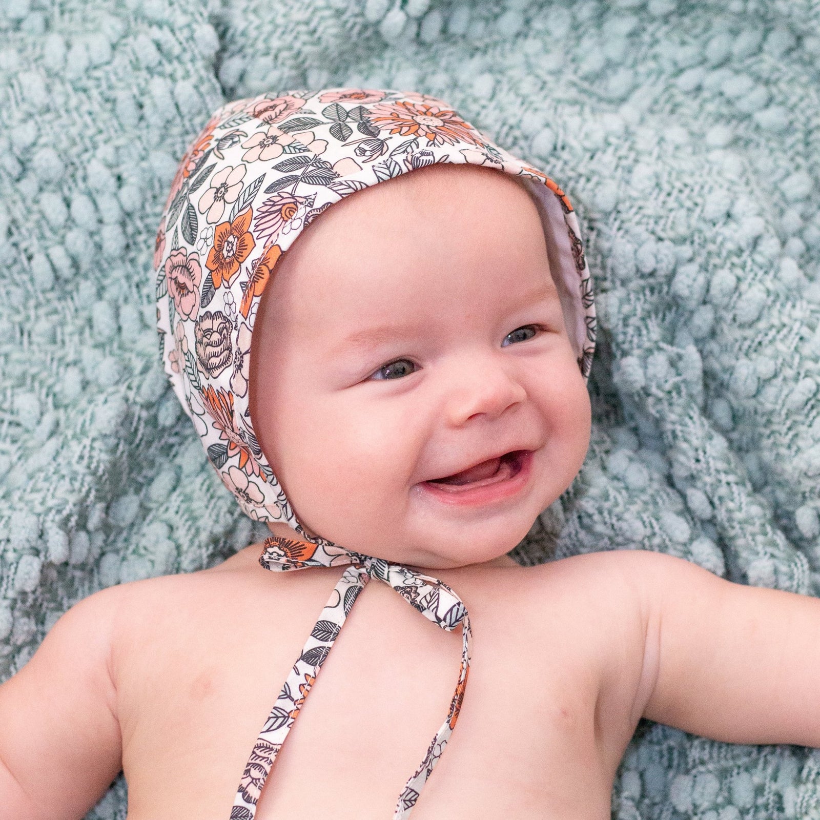 Vintage Flora Danish Bonnet for Infants & Toddlers - bonnets