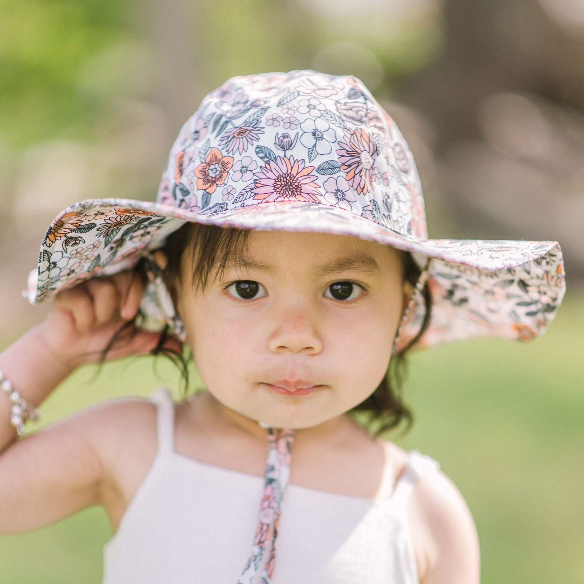 Vintage Flora Sunhat UPF 50+ with Adjustable Breakaway Strap - Sunhat