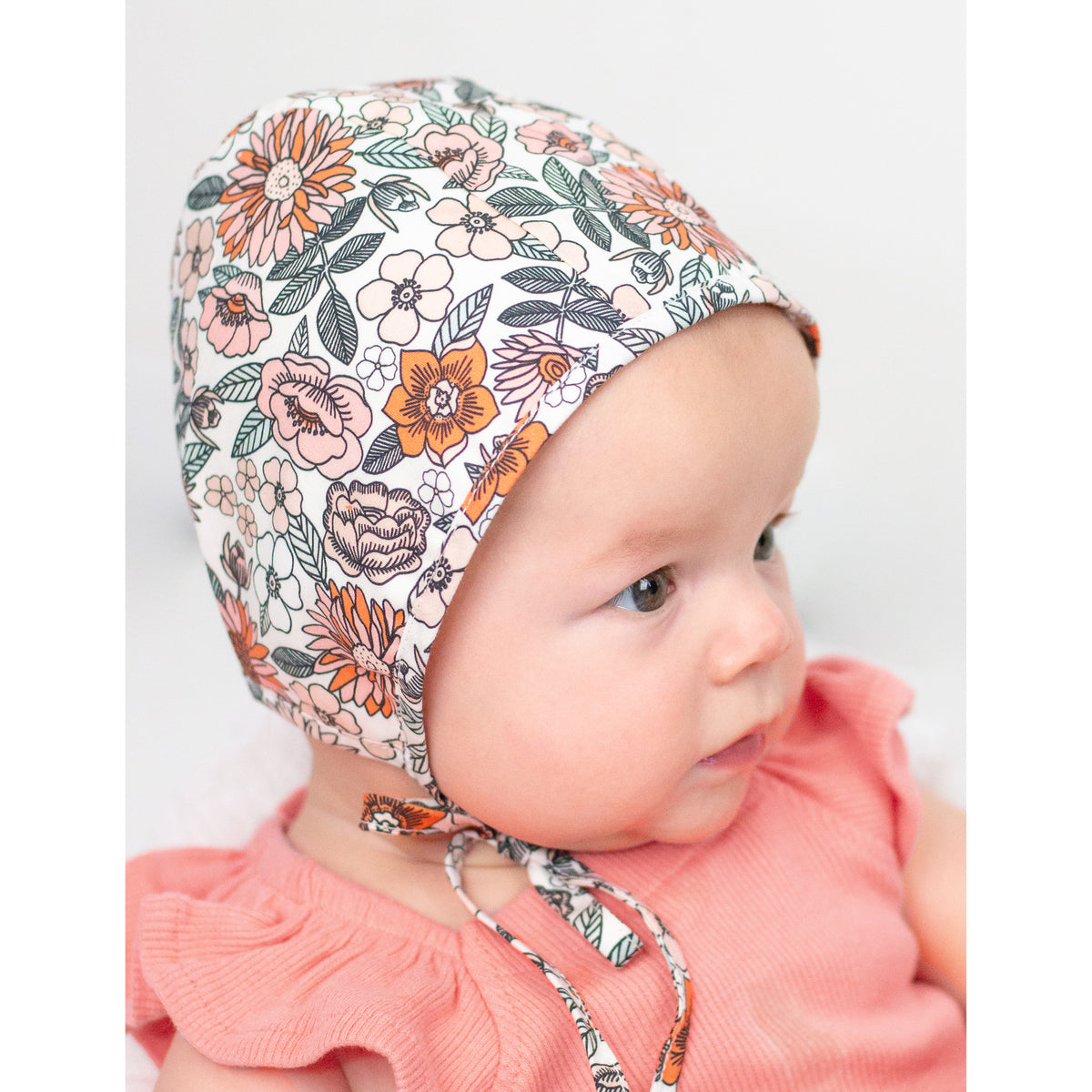 Vintage Flora Danish Bonnet for Infants &amp; Toddlers