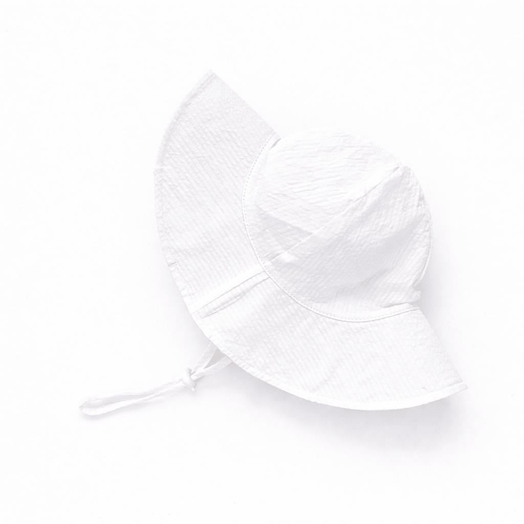 White Sunhat UPF 50+ with Adjustable Breakaway Strap - Sunhat