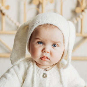 Angora Bunny Bonnet - Beanie Hats