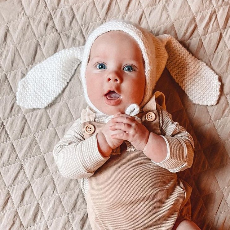 Angora Bunny Bonnet for Babies, Toddlers & Kids - Beanie Hats