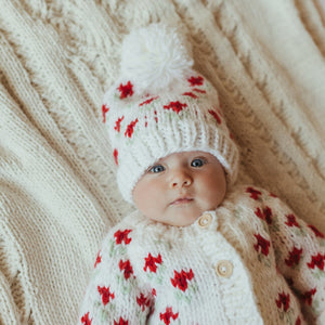 Bitty Blooms Holiday Beanie Hat due Jul/Aug - Beanie Hats
