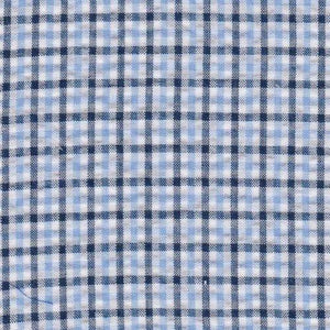 Blue Plaid UPF 25+ Seersucker Bucket Hat for Babies and Toddlers - Sunhat