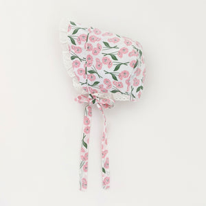 Blush Pink Poppy Bonnet UPF 25+ - bonnets