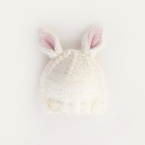 Bunny Ears White Beanie Hat Ships 1/1-1/30 - Beanie Hats