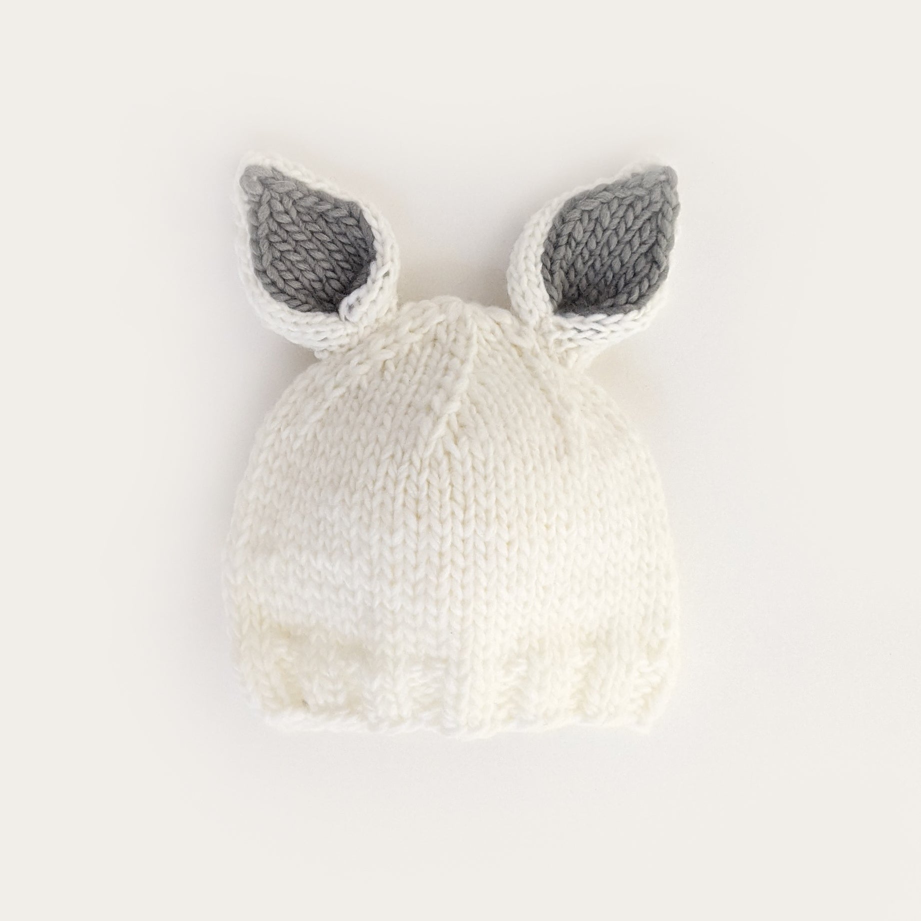 Loverboy bunny ear beanie bundle set grey and white both new Charles Jeffrey LOVERBOY: Off-White Chunky Rabbit Beanie  main image 3