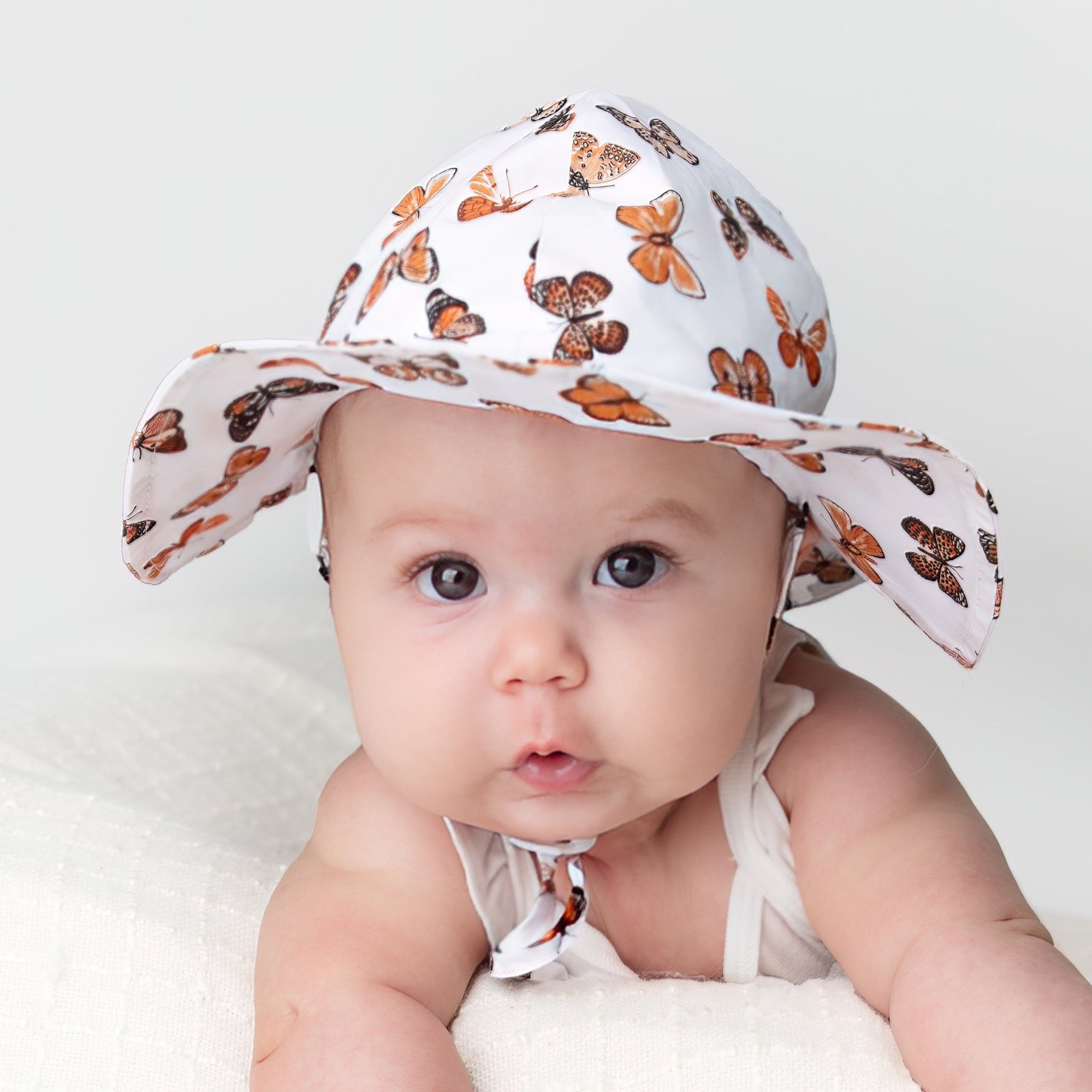 Butterflies Sunhat UPF 50+ with Adjustable Breakaway Strap - Sunhat