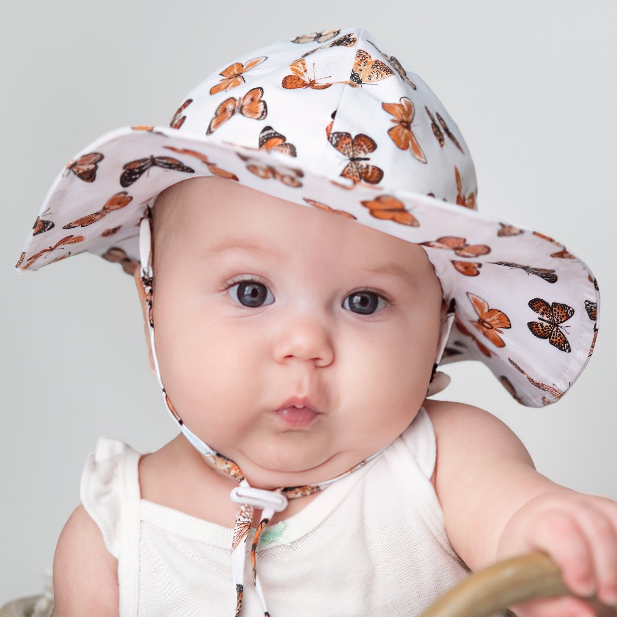 Butterflies Sunhat UPF 50+ with Adjustable Breakaway Strap - Sunhat