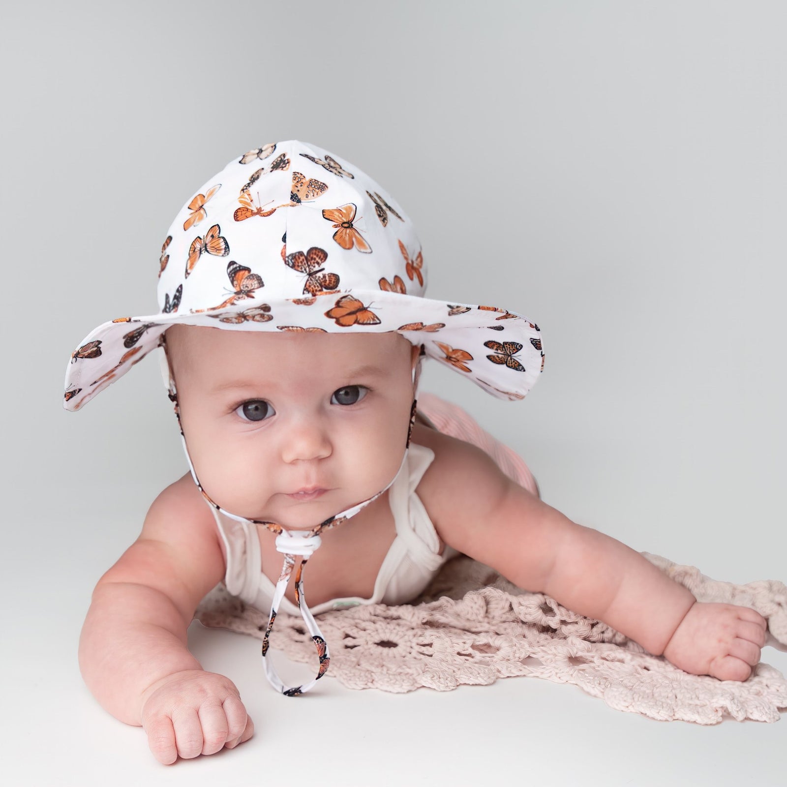 Butterflies Sunhat UPF 50+ with Adjustable Breakaway Strap - Sunhat