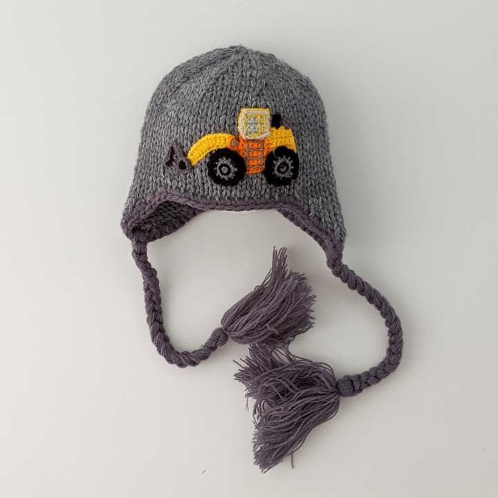 Digger Backhoe Beanie Hat - Beanie Hats