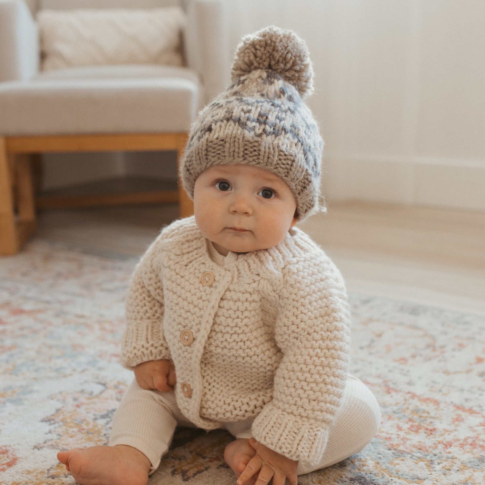 Fairisle Pebble Beanie Hat due Jul/Aug - Beanie Hats