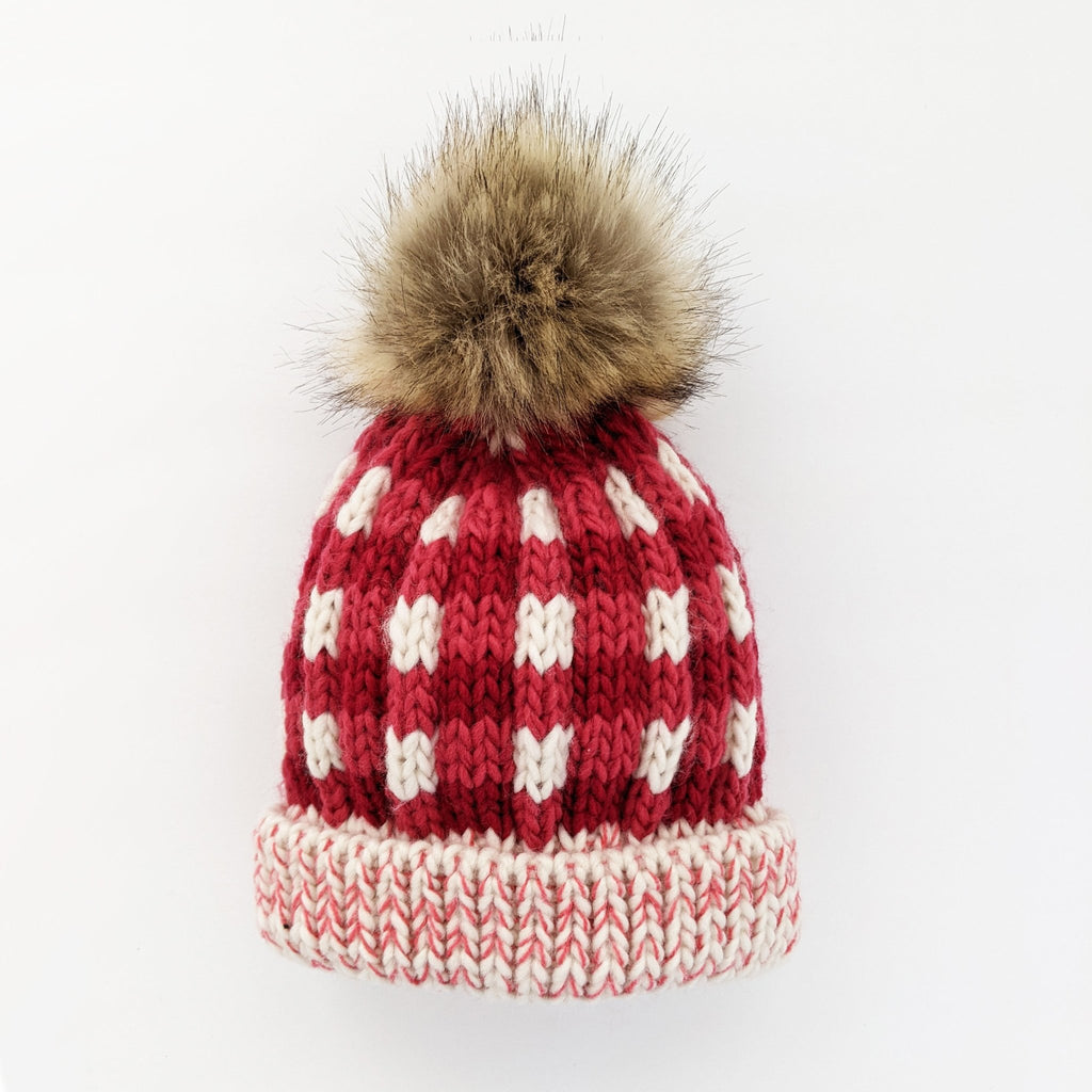festive-buffalo-check-pom-pom-  display picture 2