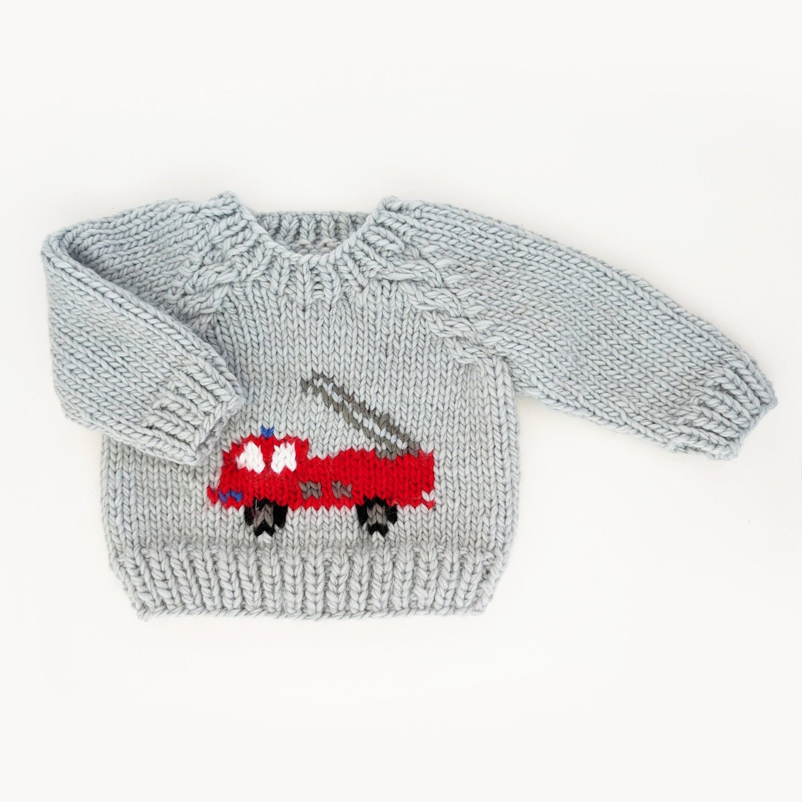 Fire Engine Crew Neck Sweater for Baby & Toddler - Sweaters