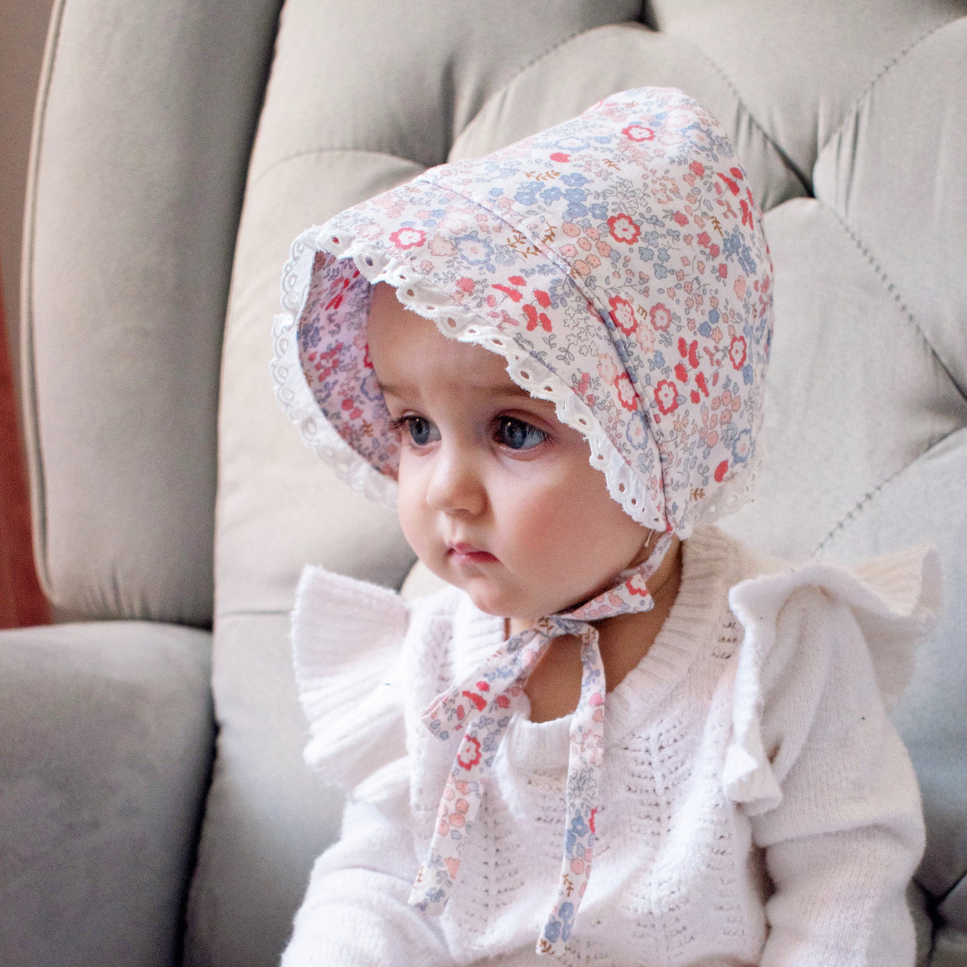 Flora Bonnet UPF 25+ for Infants & Toddlers - Huggalugs