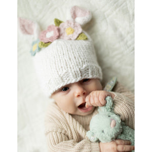 Flower Bunny Beanie White/Multi Ships 1/1-1/30 - Beanie Hats