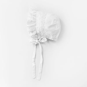 Flower Eyelet Bonnet - bonnets