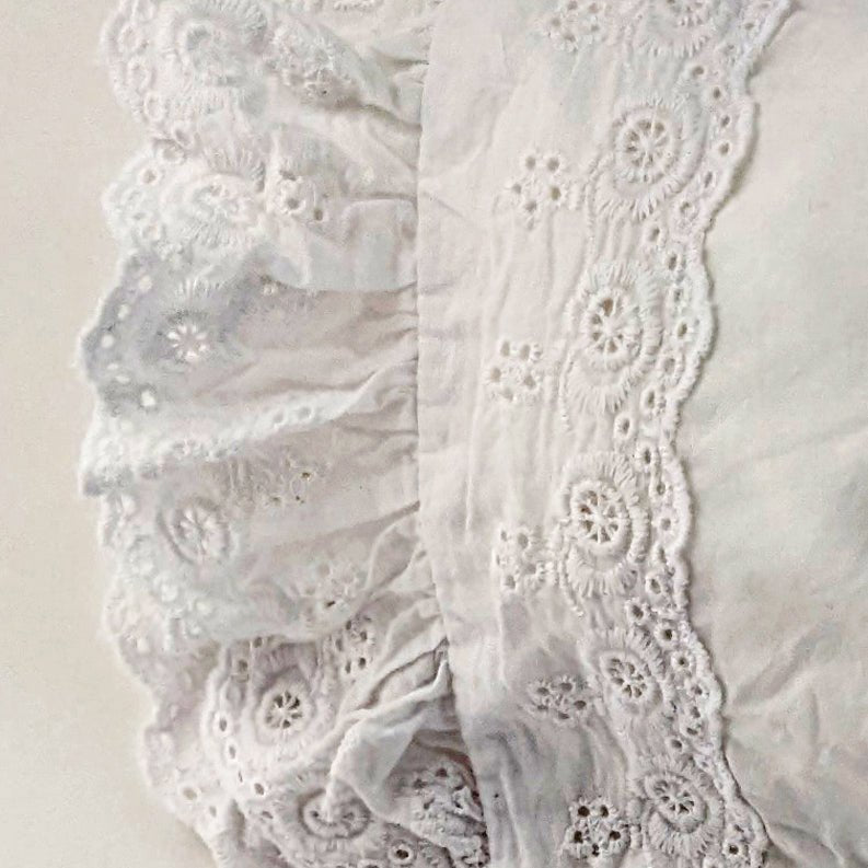 Flower Eyelet Bonnet - bonnets