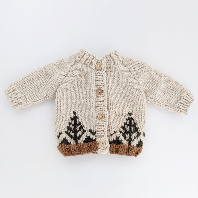 Huggalugs Leaf Lace Cardigan Sweater Natural main image 0