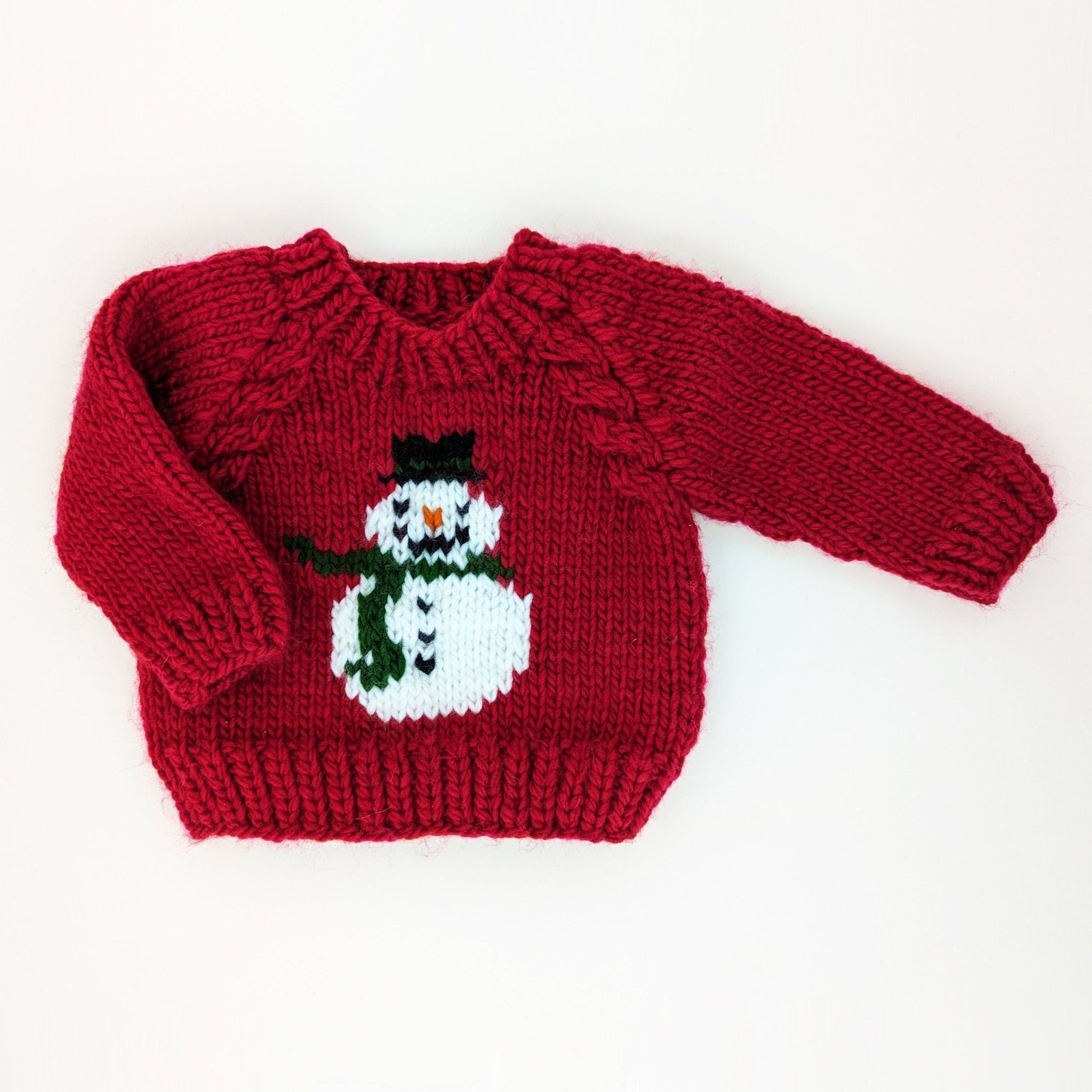 Frosty Snowman Ruby Crew Neck Sweater for Baby & Toddler - Sweaters
